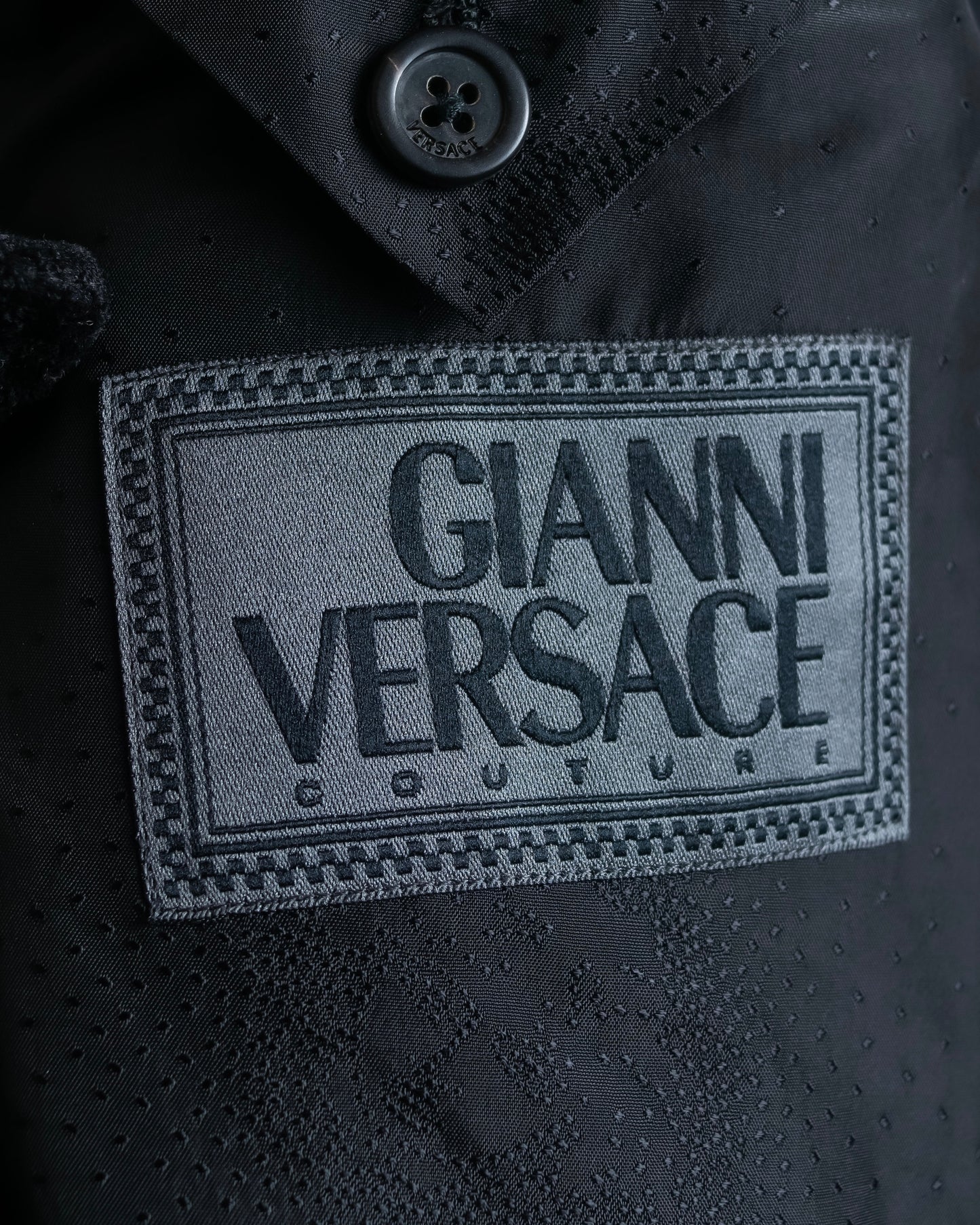 "GIANNI VERSACE" Relaxed silhouette soutien coat