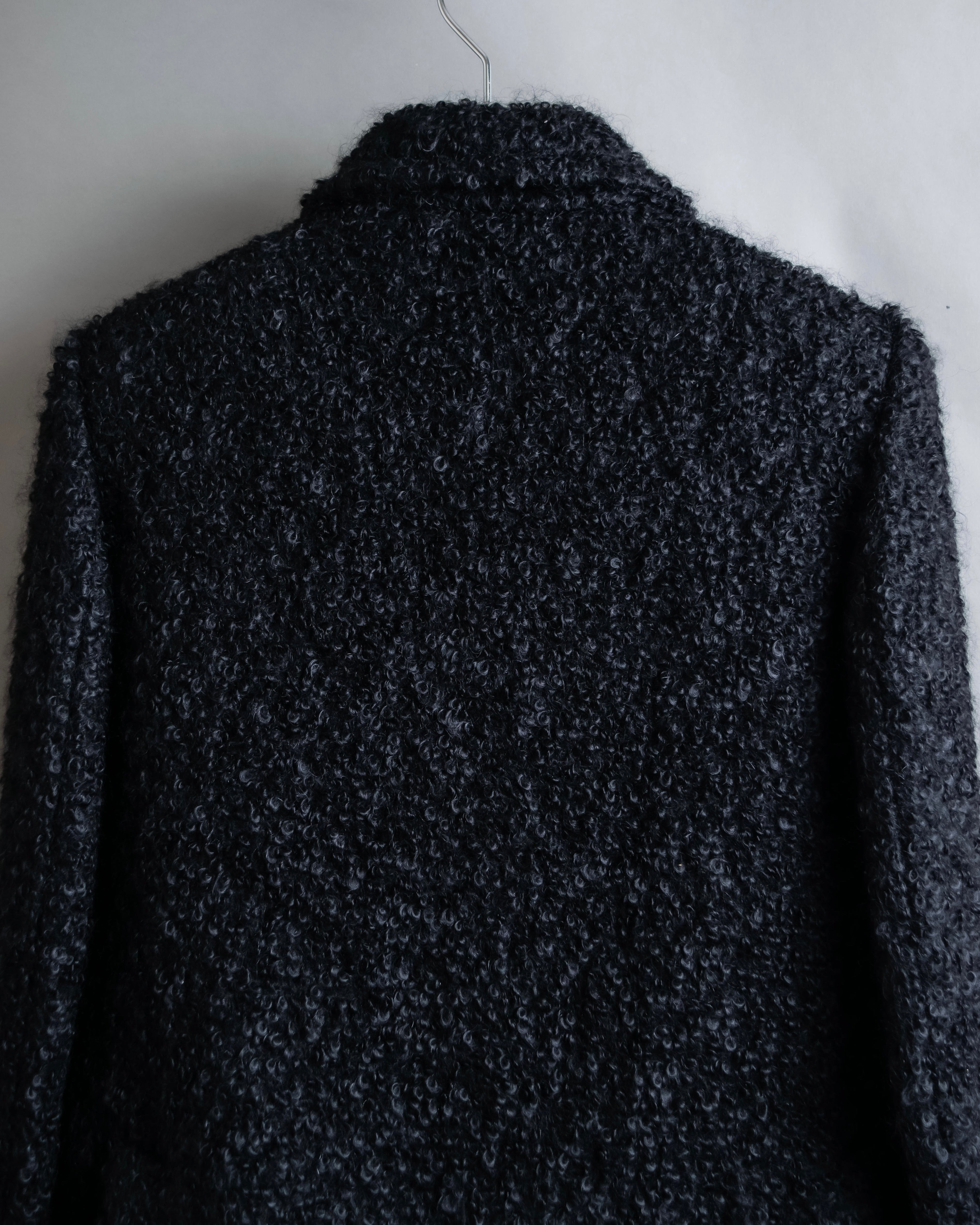 "GUCCI" Compact pattern bouclé wool jacket