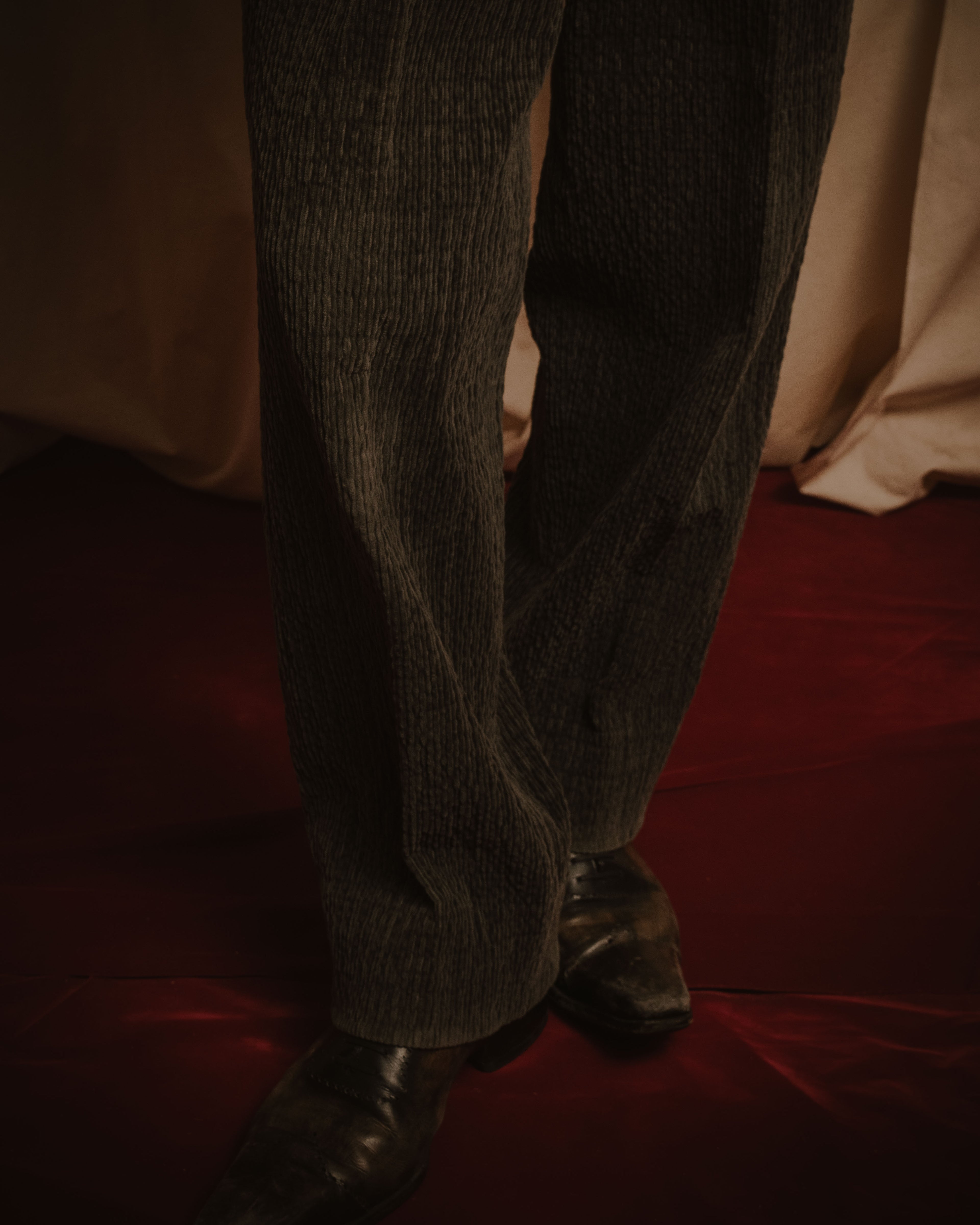 –SPECIAL– "ISSEY MIYAKE MEN" 98AW garment-pleated cotton tailoring set-up