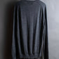 "GUCCI" Embroidered design V neck high gauge knit