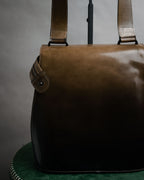 “Salvatore Ferragamo” 90’s-00’s glossy gancini shoulder bag
