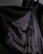 "DOLCE & GABBANA" Fringe scarf included double-breasted coat