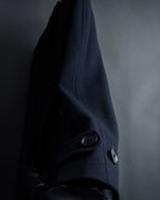 -SPECIAL- "CARUSO"
 Fur collar design belted melton coat