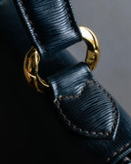 "Chloe" Trapezoid design embossed leather hand bag