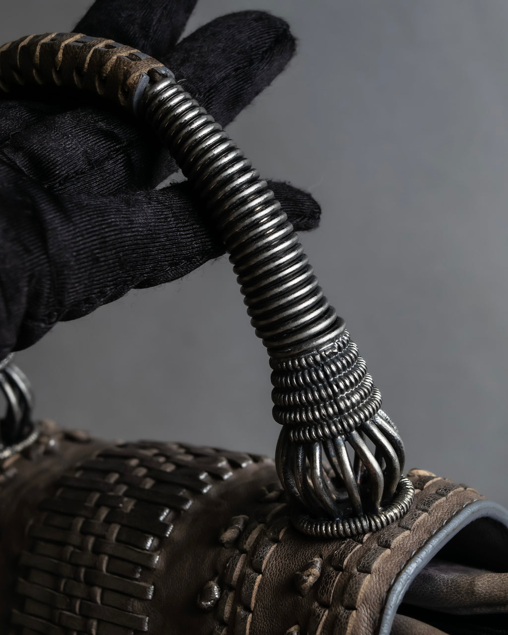 "Christian Dior" John Galliano period Gathering design leather hand bag