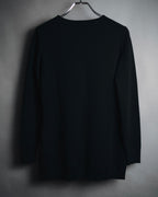 "HERMES" 00’s Minimal wool cashmere crewneck knit