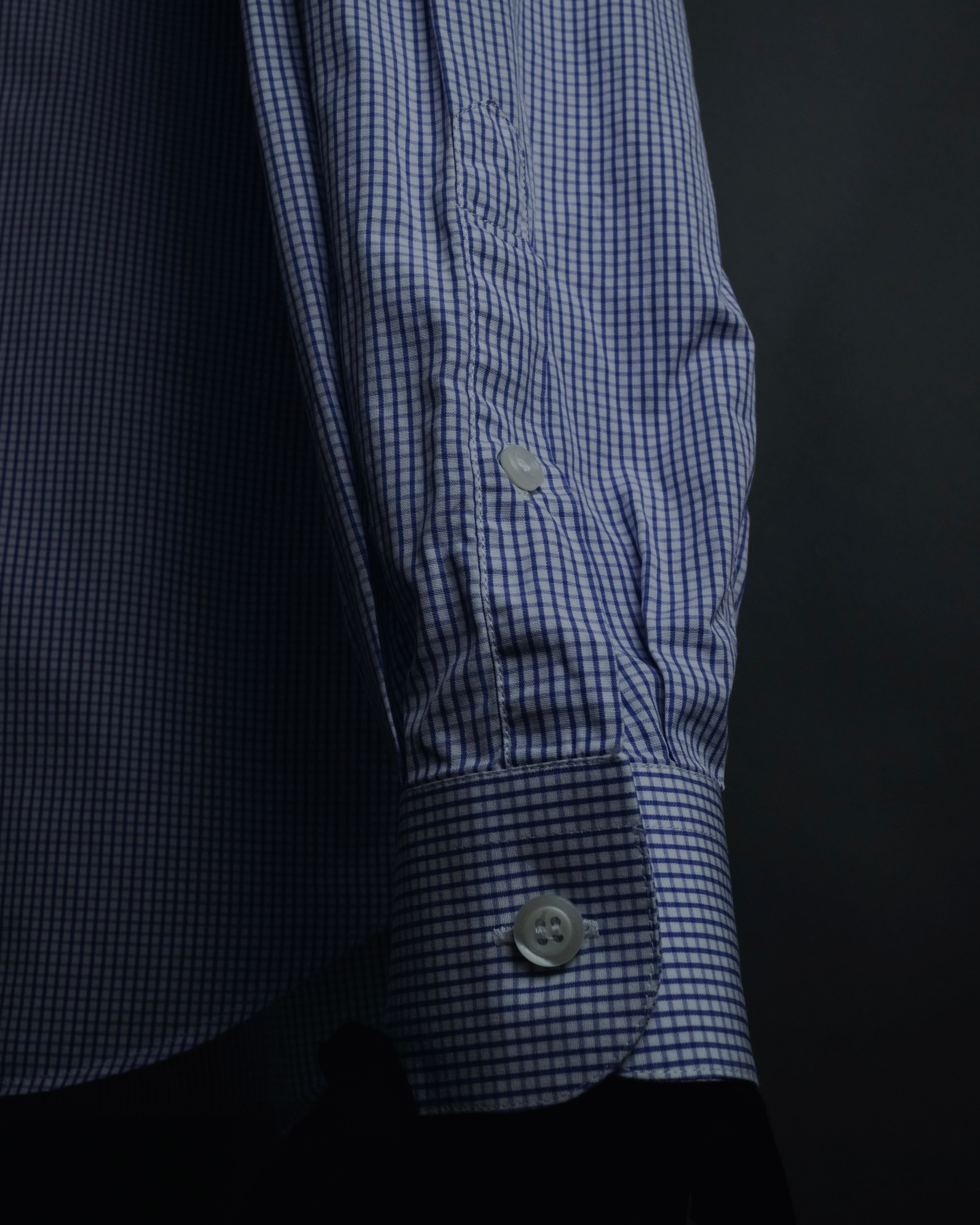 "PRADA" 2014 Micro check modern dress shirt