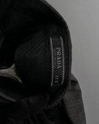 "PRADA" Sharkskin wool minimal tailoring set up