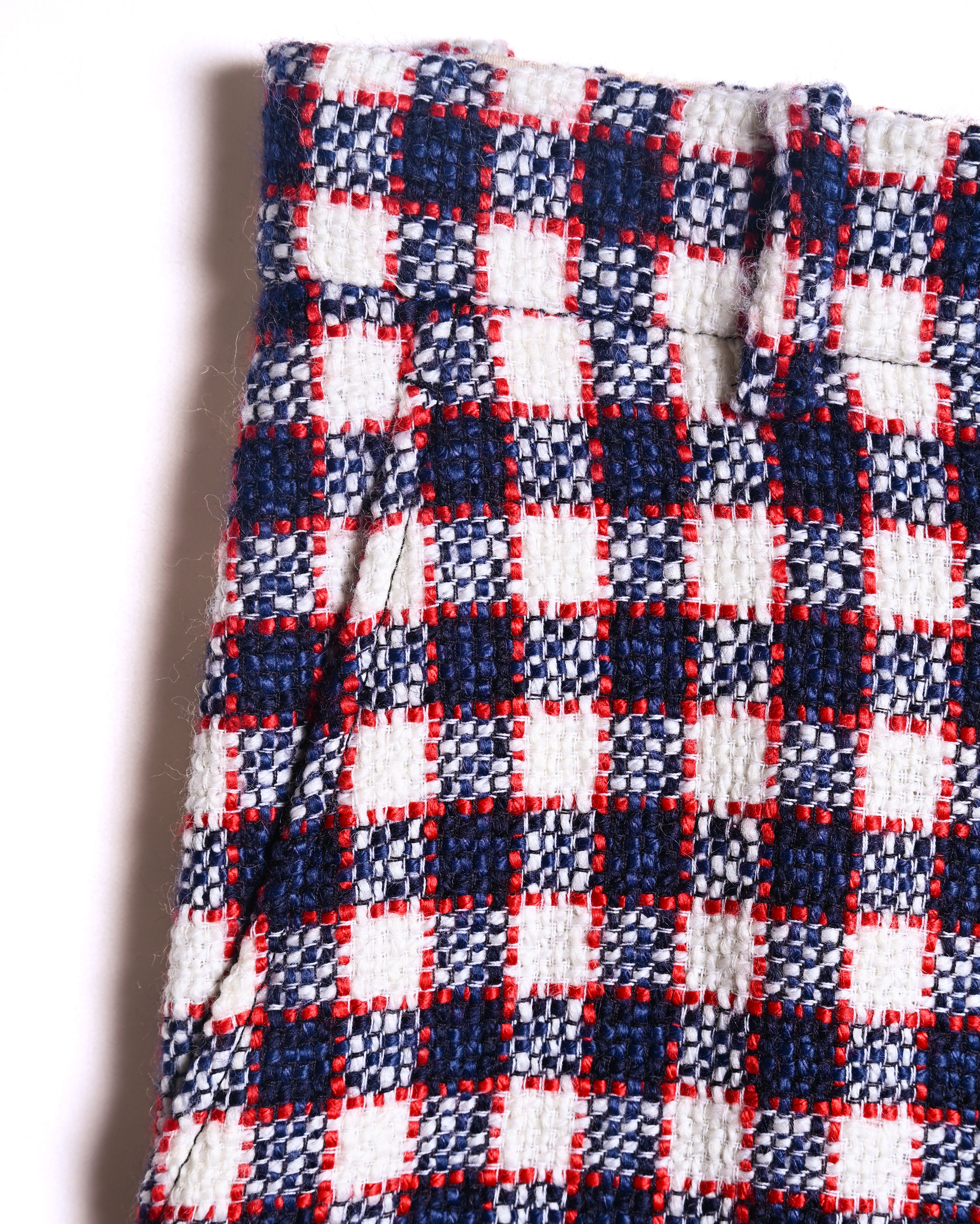 GUCCI by Alessandro Michele / Checkered Pattern Tweed Culotte Pants