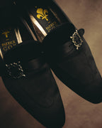 "PATRICK COX" 90's-00's Satin buckle heeled loafer pumps