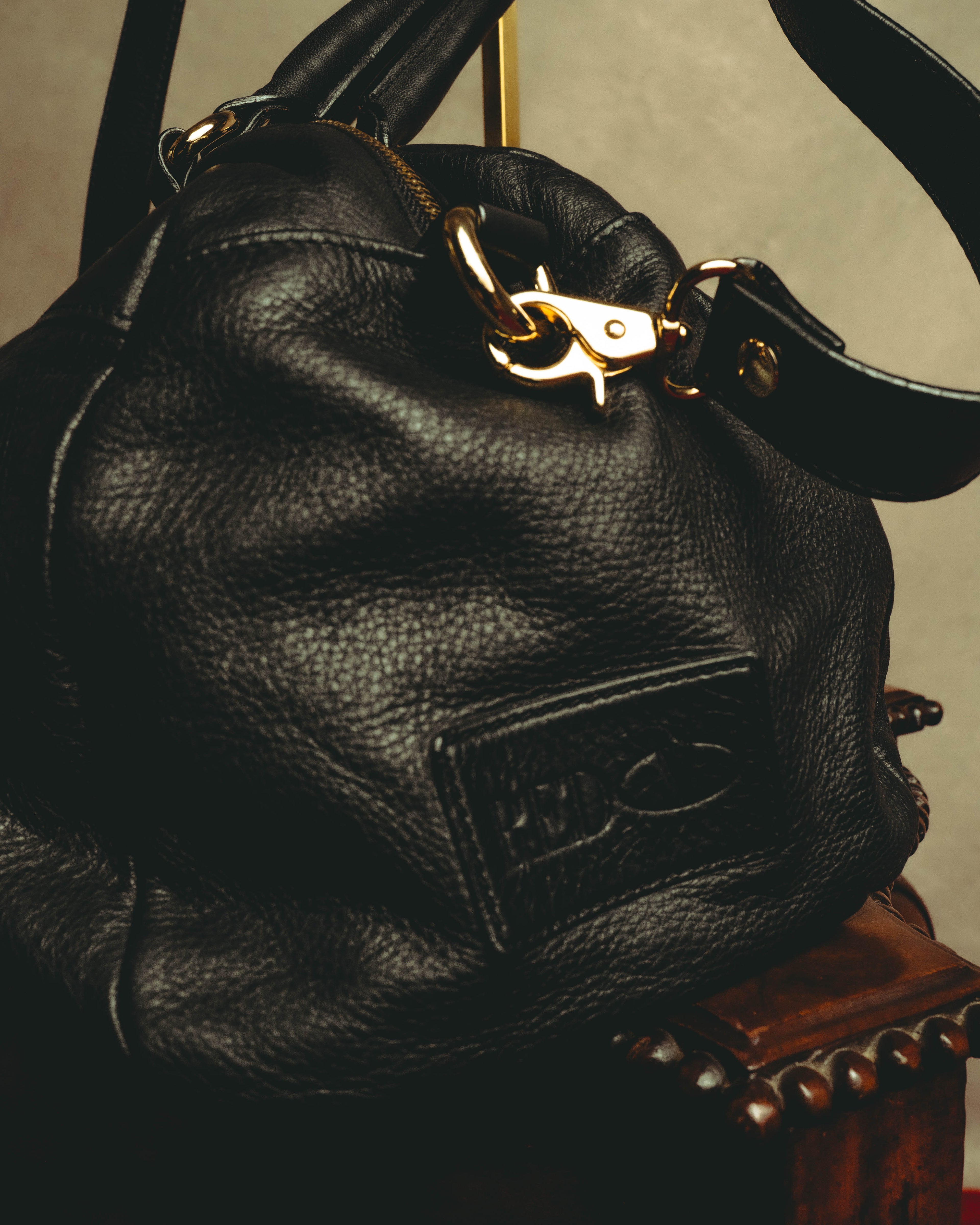 “RED VALENTINO” 2010’s lace bow leather two-way bag