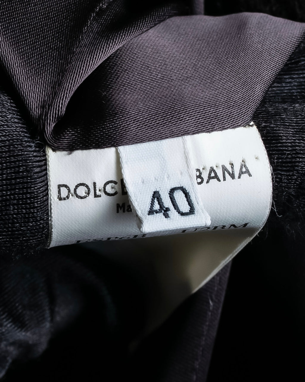 "DOLCE & GABBANA" Fringe scarf included double-breasted coat