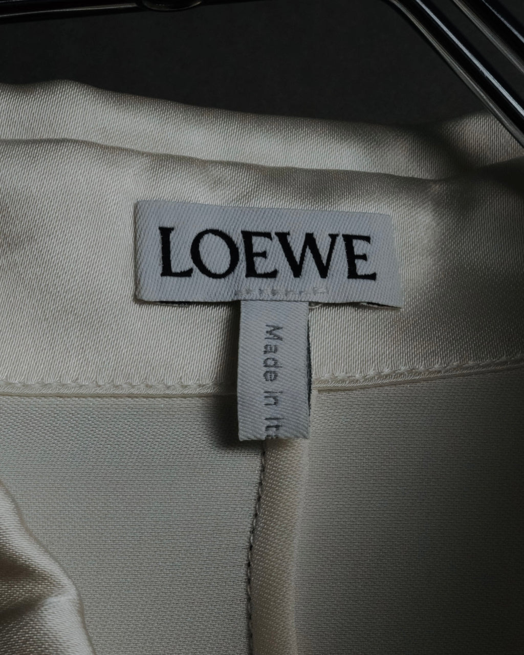 –SPECIAL– "LOEWE" 00’s Satin dolman sleeve destroy edge shirt