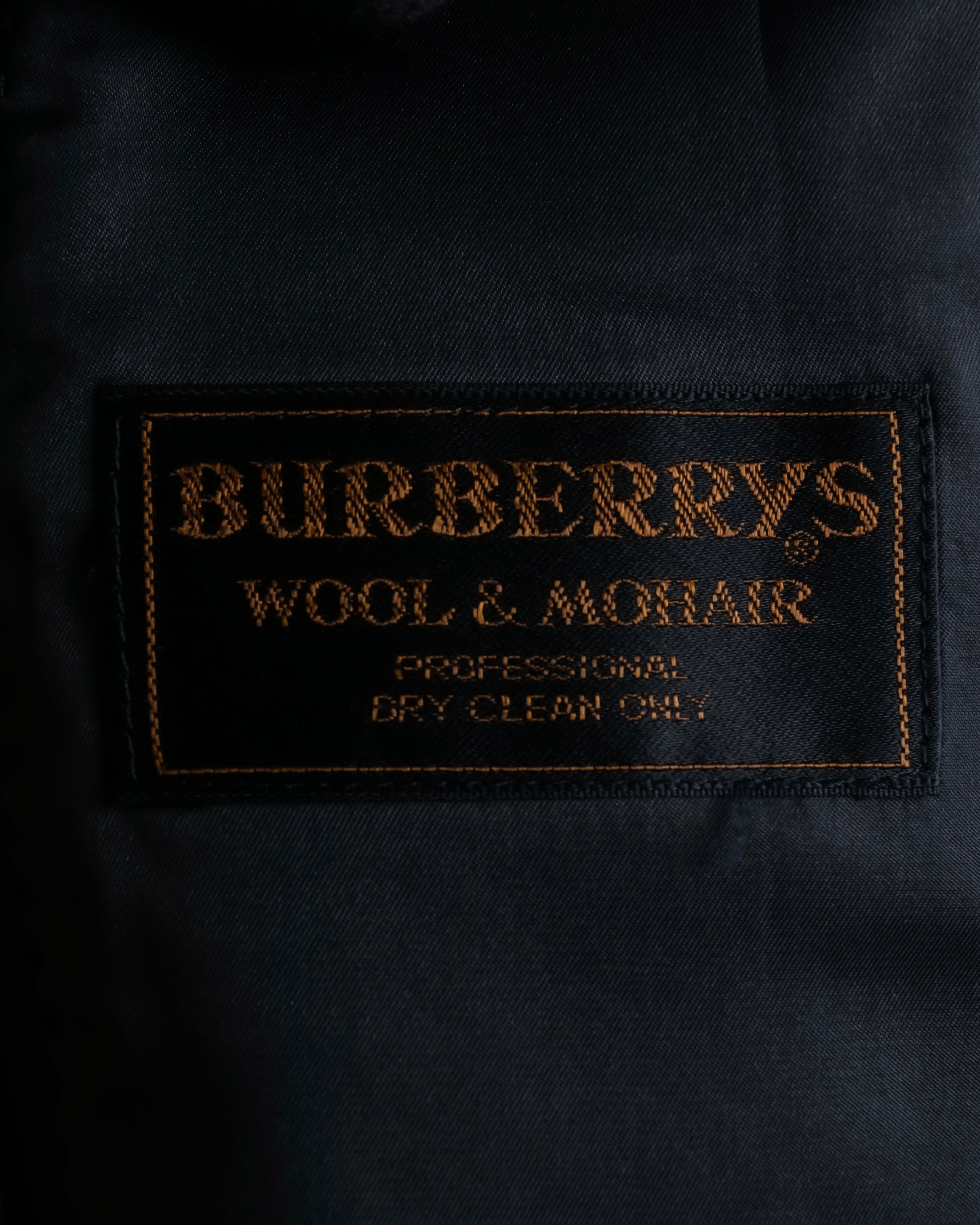 "BURBERRYS" Mohair mix classical tailored three-piece suit