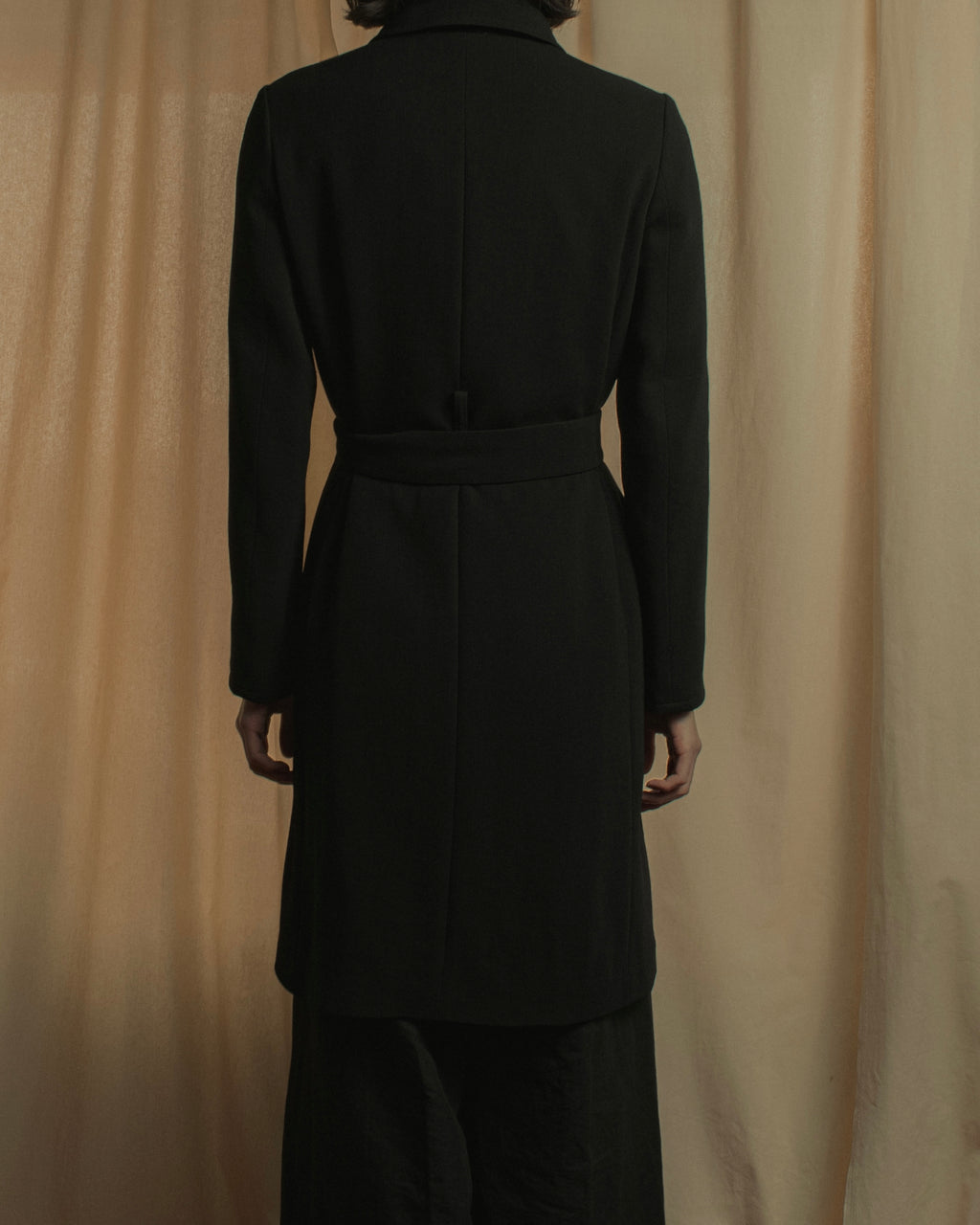 "Max Mara" Reversible belted collar coat