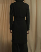 "Max Mara" Reversible belted collar coat