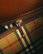 "Burberrys" 80's-90's Structured top handle handbag