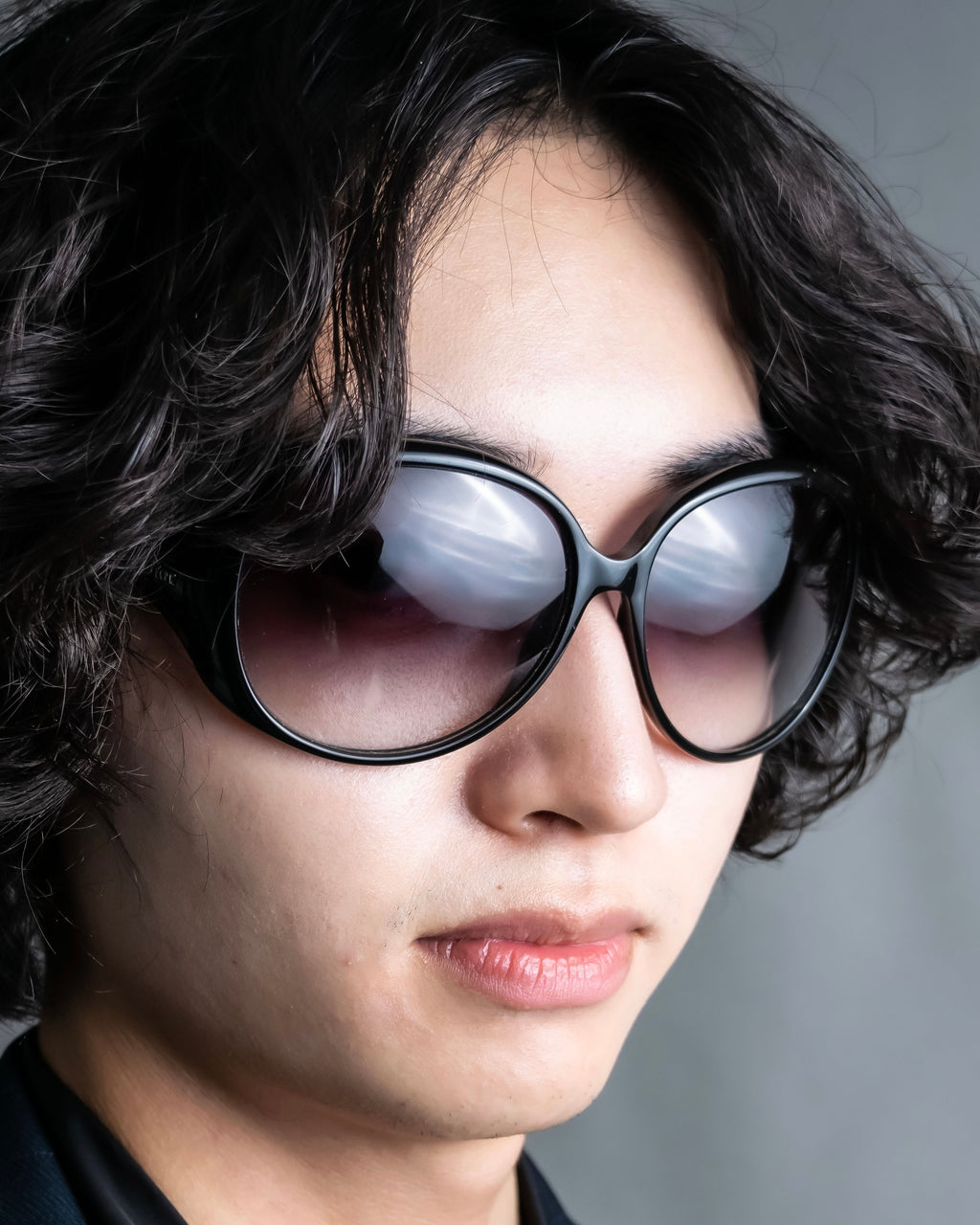 “Dior” Butterfly flame curved surface sunglasses