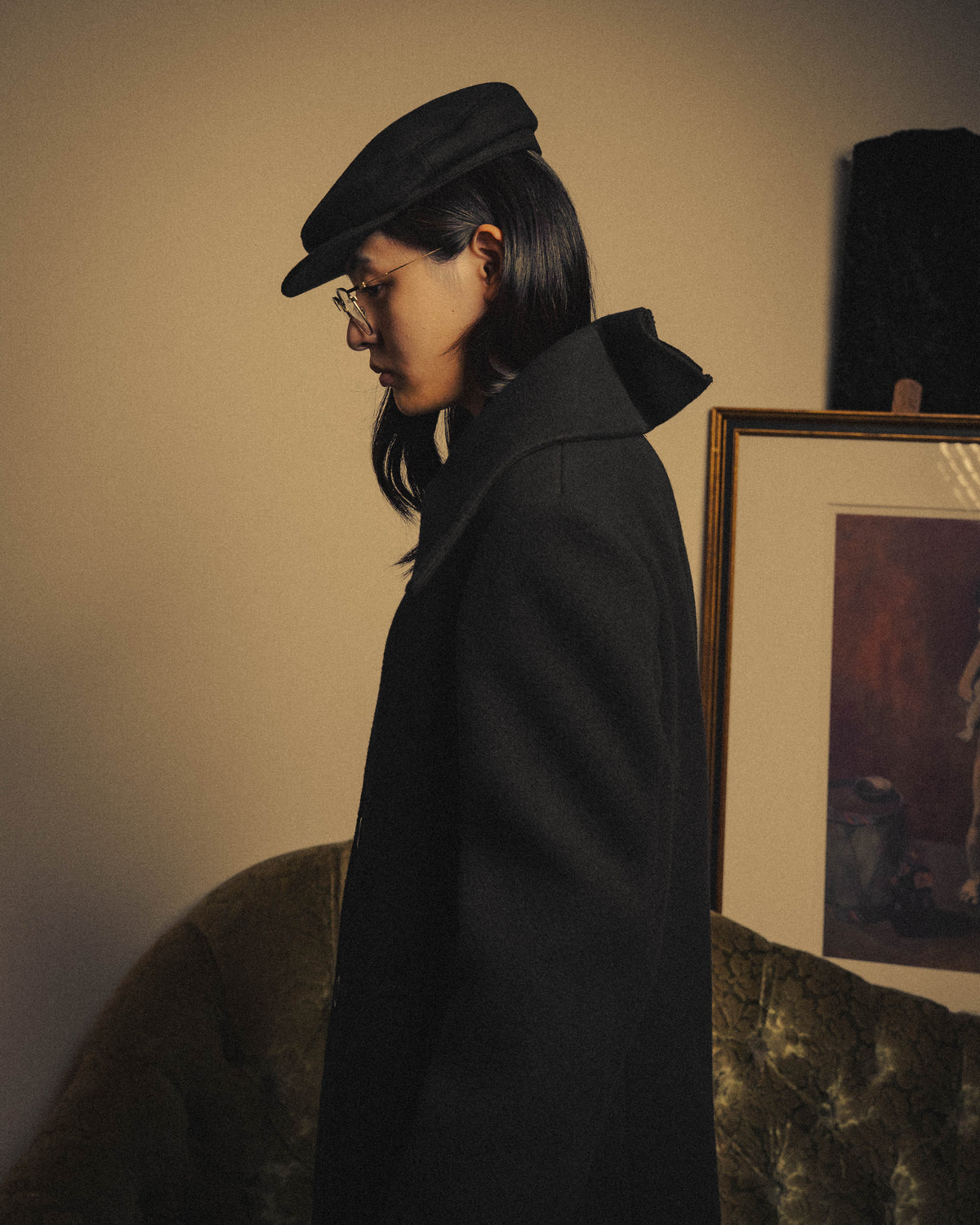–SPECIAL– “JUNYA WATANABE” 06AW Sculptural twisted-collar wool long coat