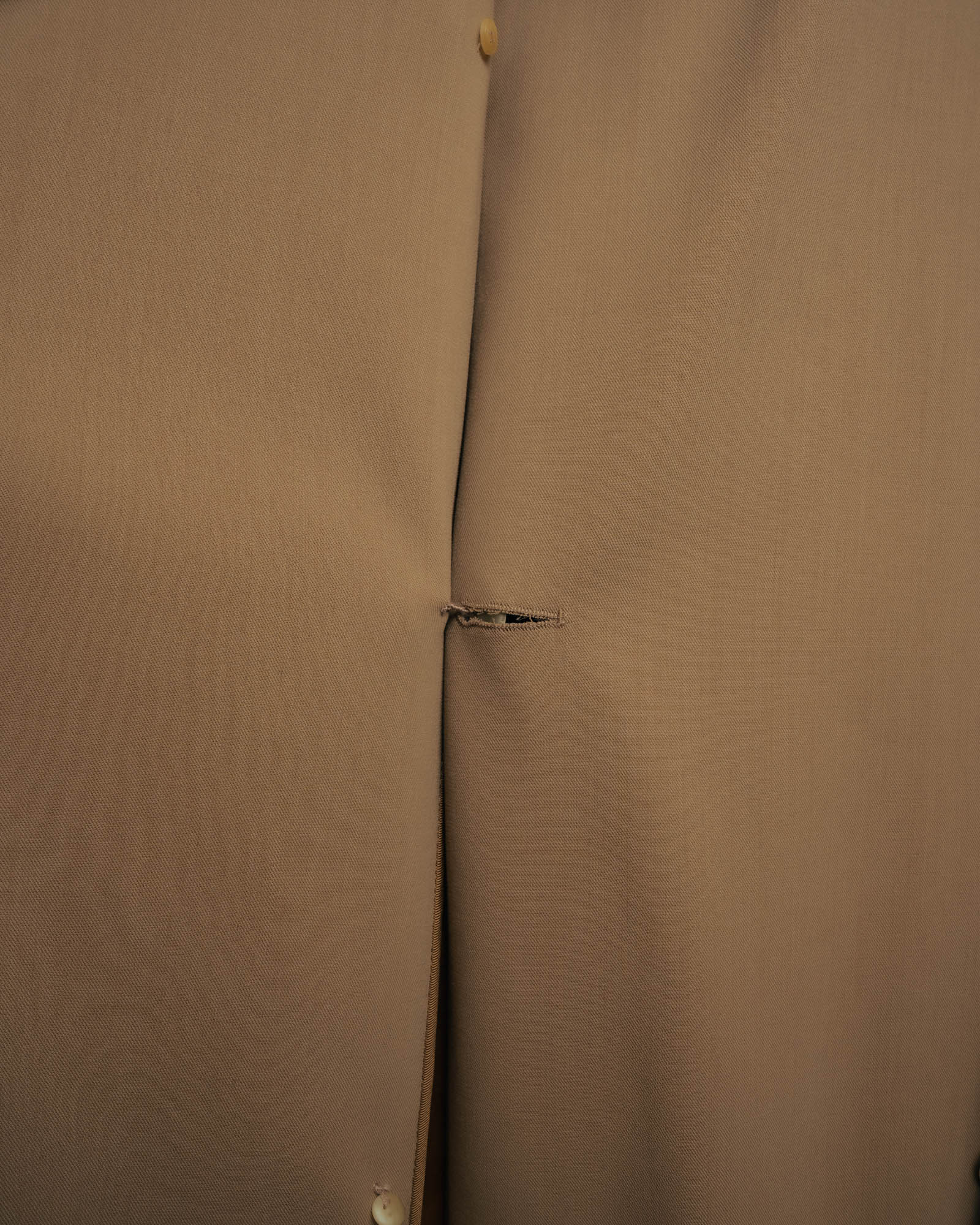 -SPECIAL- “HERMÈS” 90’s-00’s Margiela era draped wool trench coat