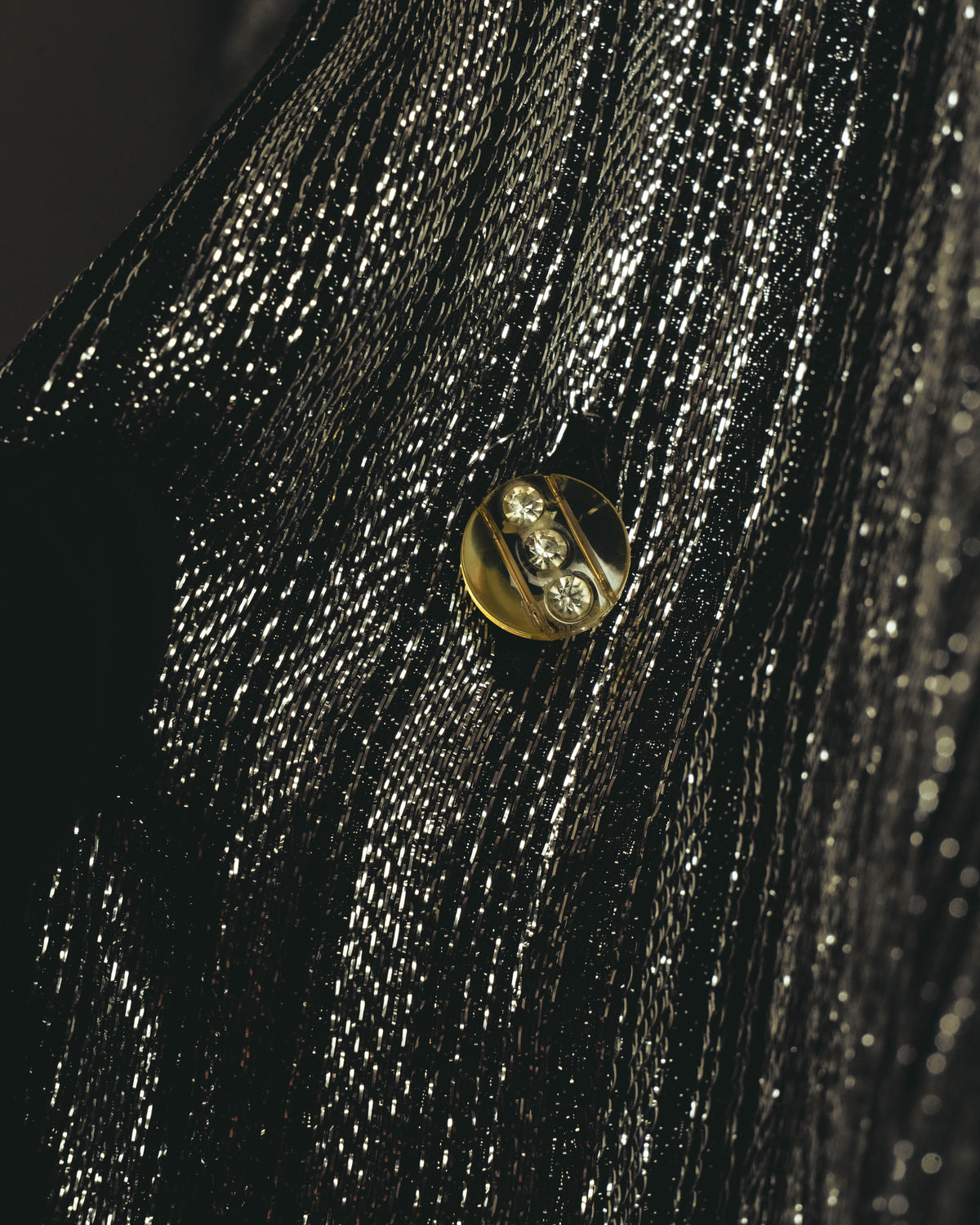 "ENRICO COVERI" 80's-90's Metallic flared maxi skirt