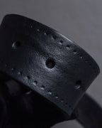 "GUCCI" Bamboo buckle motif leather belt