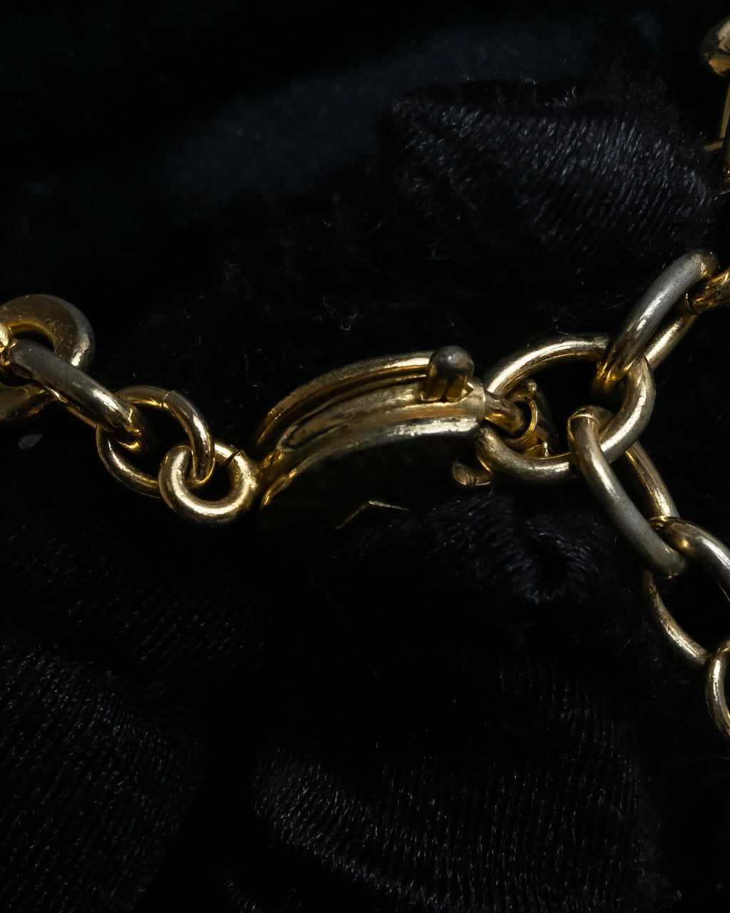 "YVES SAINT LAURENT" Crystal-embellished gold necklace