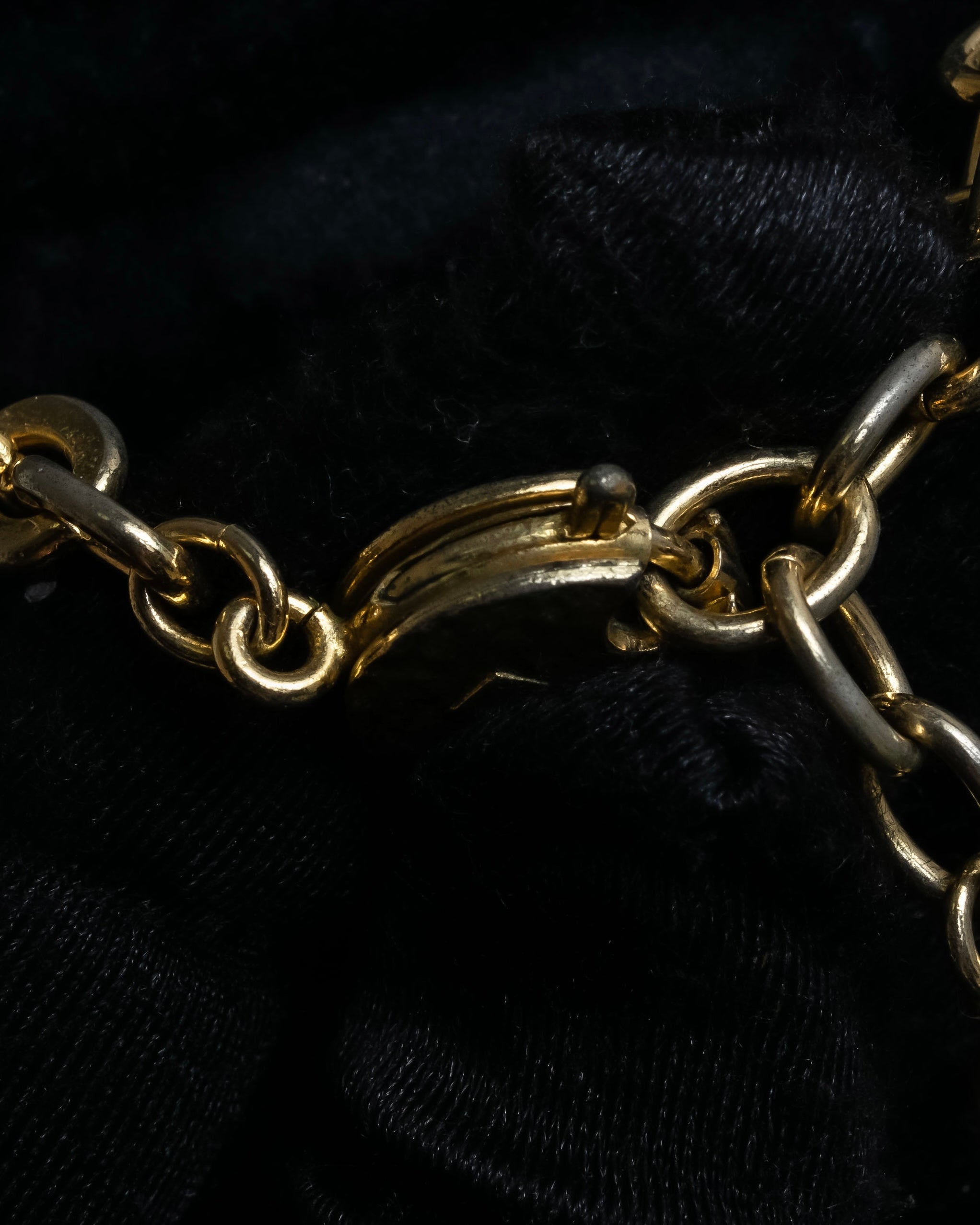 "YVES SAINT LAURENT" Crystal-embellished gold necklace