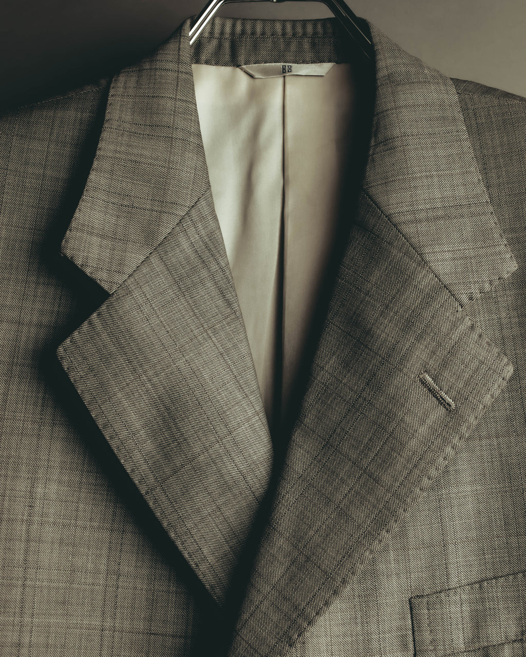 "MONSIEUR by GIVENCHY" 90's Checked wool tailored blazer
