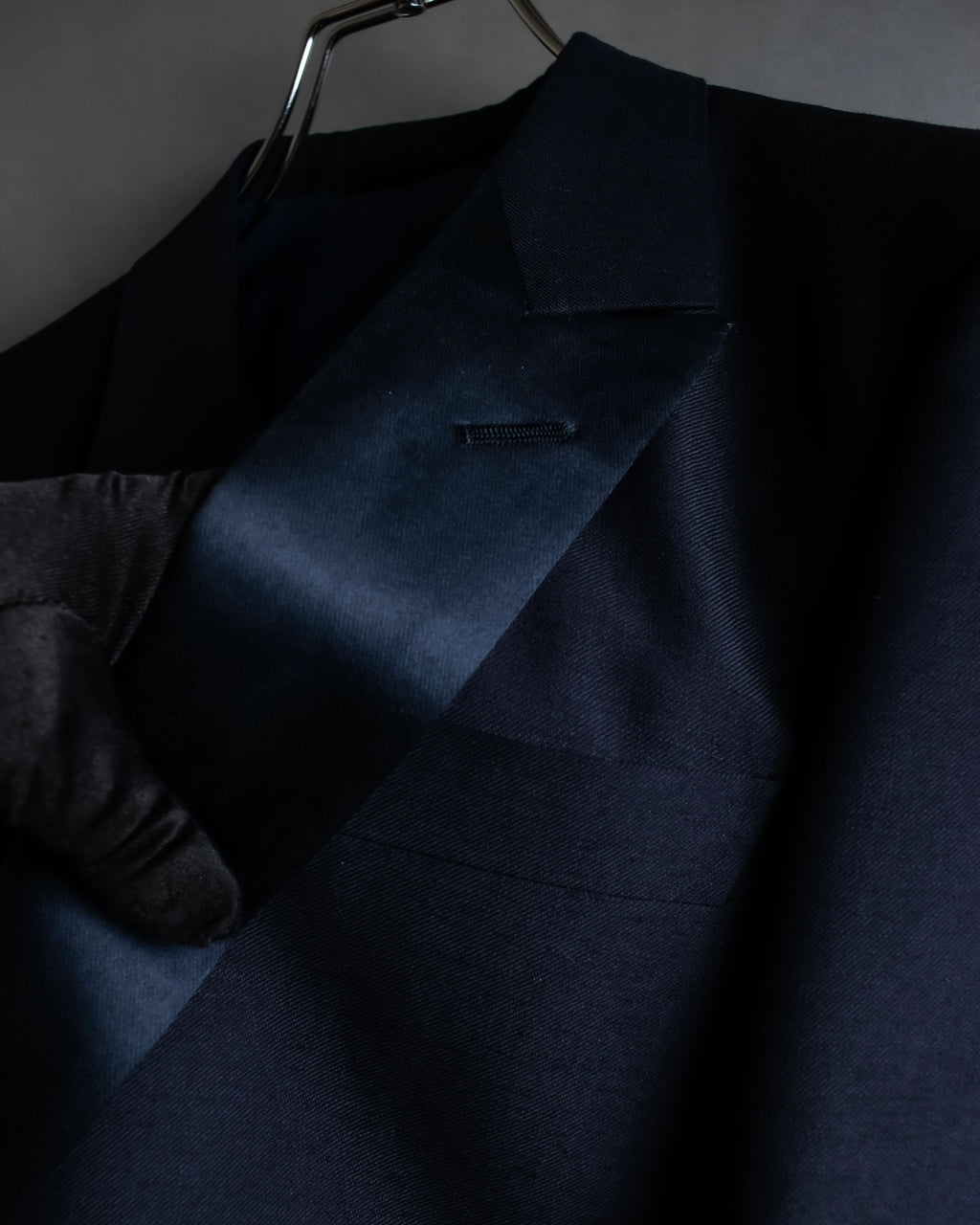 "CHRISTIAN DIOR MONSIEUR" Satin switching design tuxedo dress set up