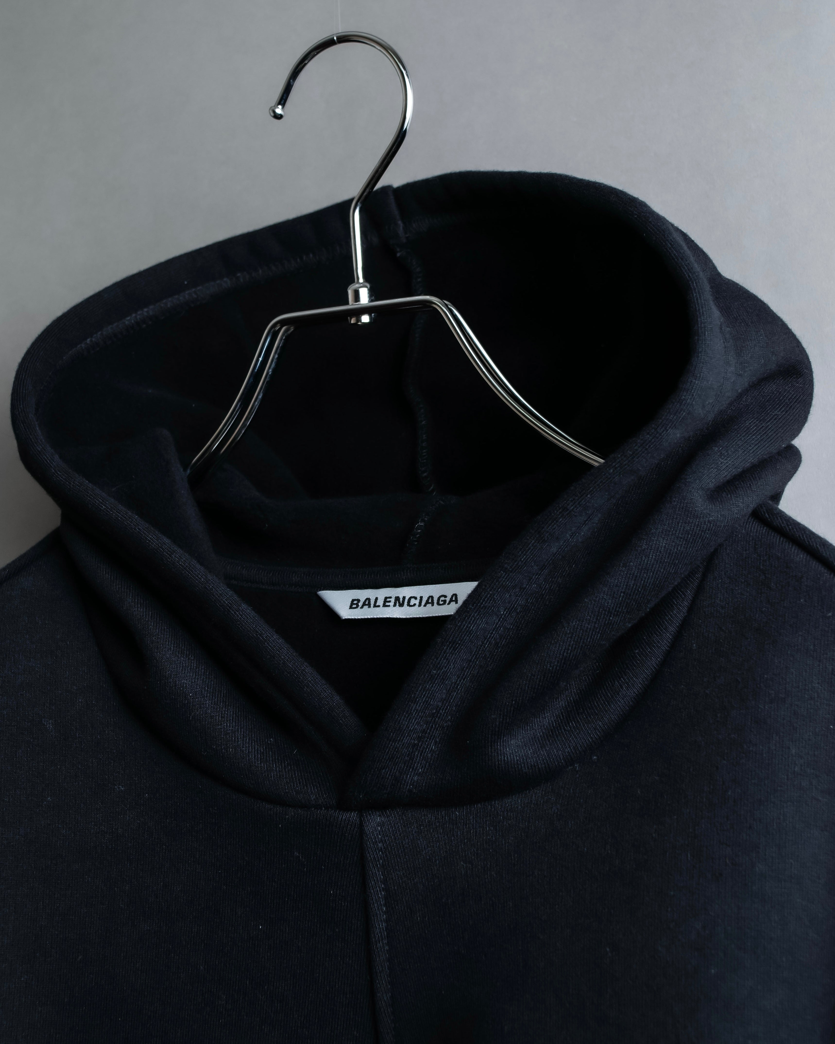 "BALENCIAGA" Oversized poncho flare silhouette hoodie