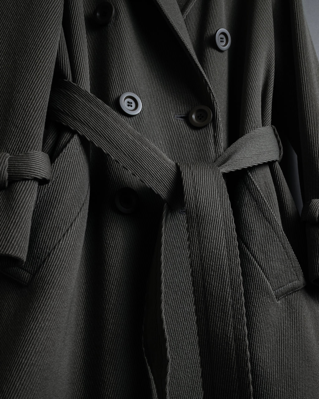 "Christian Dior" 70’s Classically tailored belted trench coat