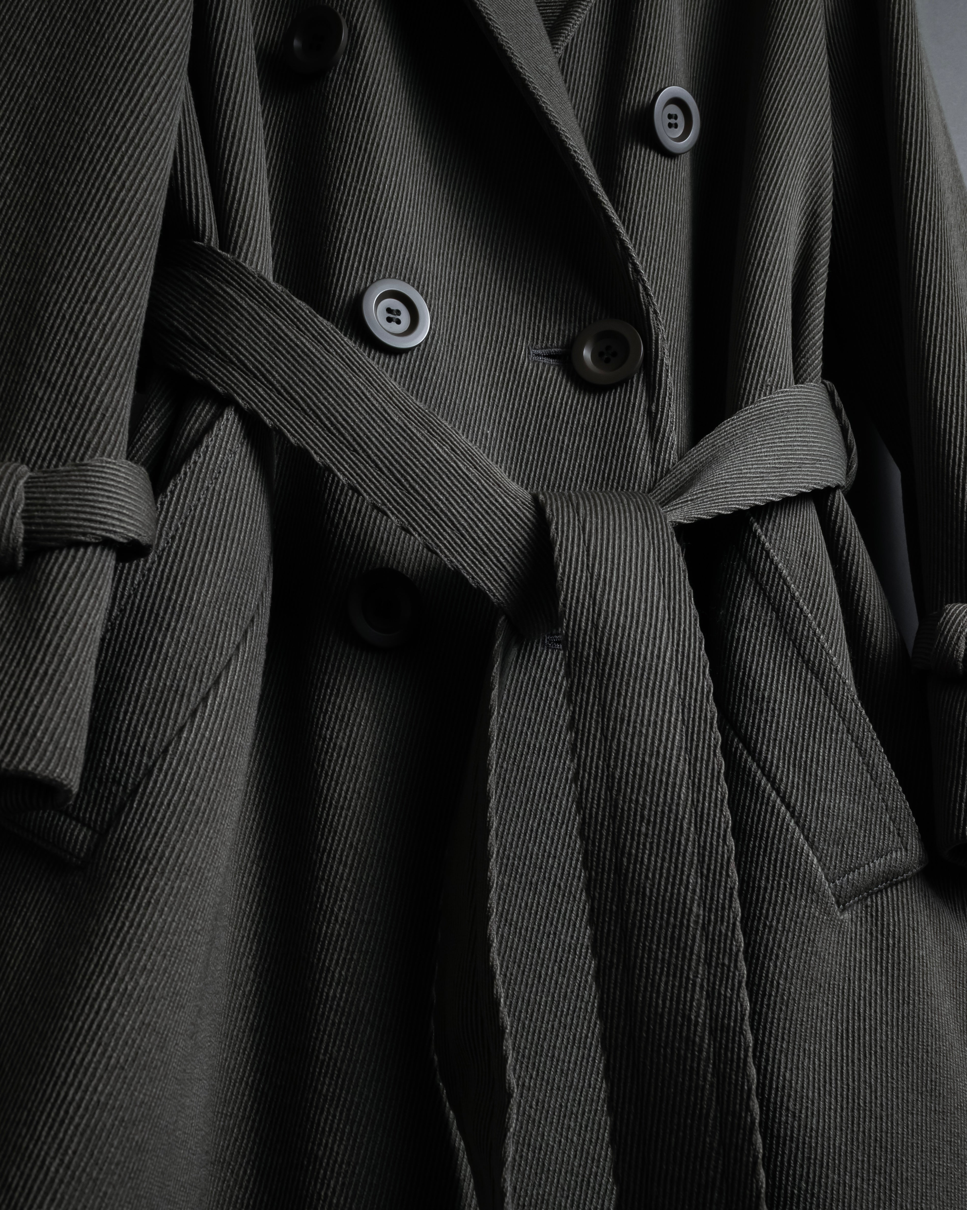"Christian Dior" 70’s Classically tailored belted trench coat