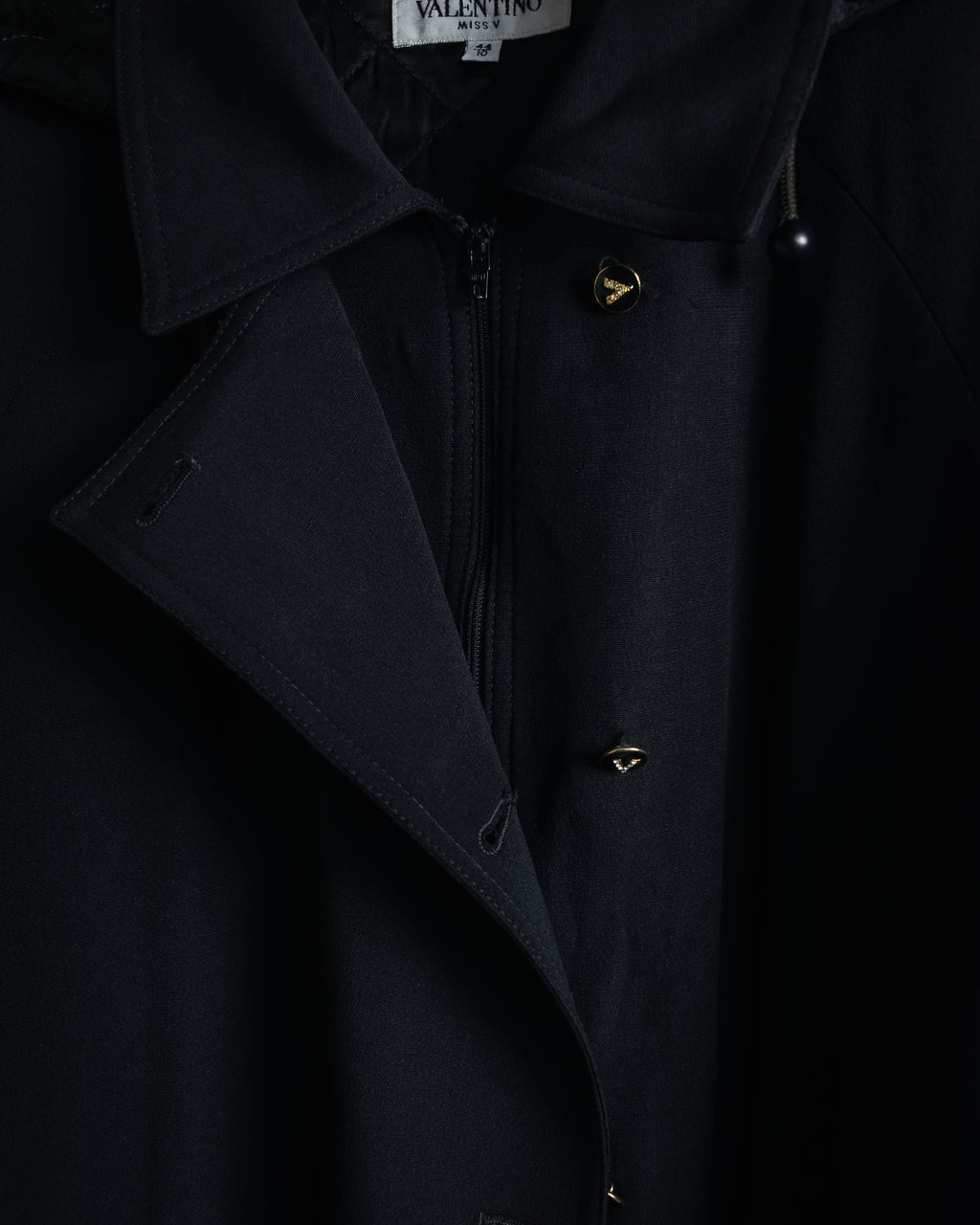 "VALENTINO" 90’s Couture-lined hooded coat