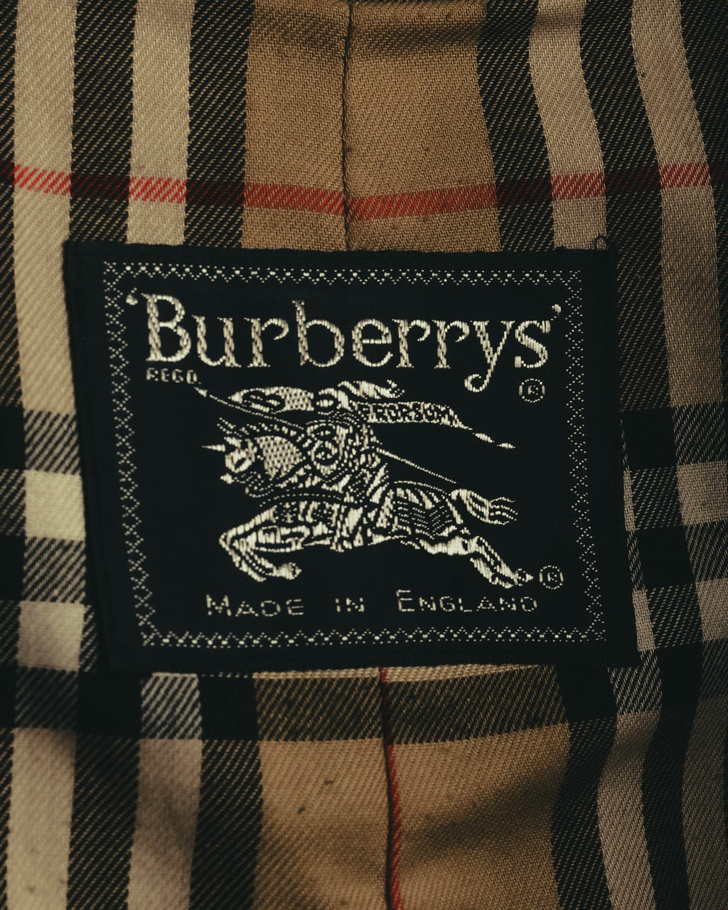 “Burberrys” 80’s Heritage check long trench coat