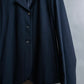 "PRADA" Short length tailored jacket & cropped skirt navy color set up