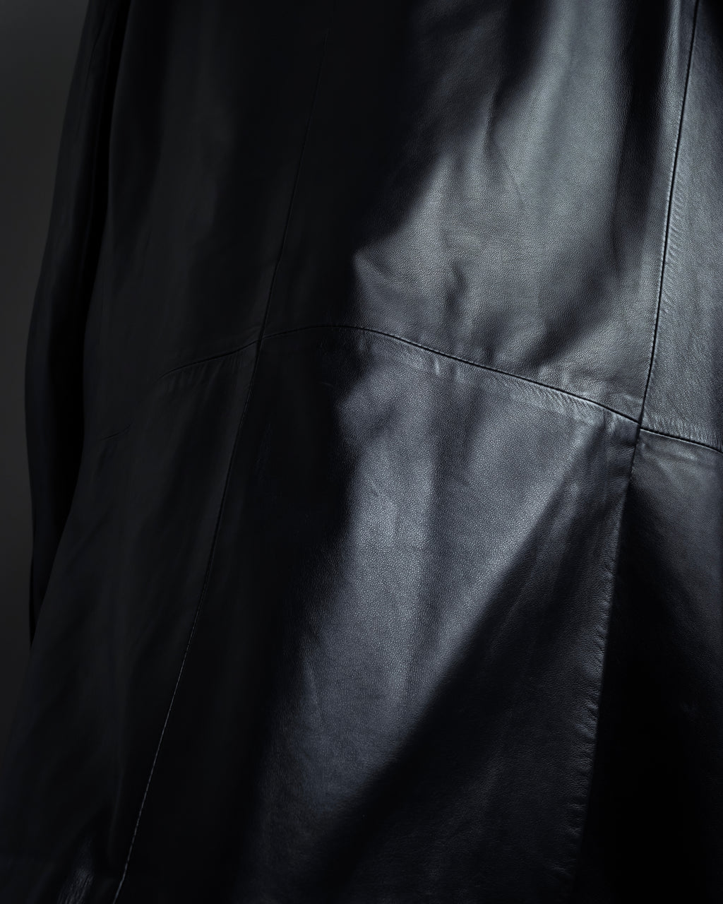 "Salvatore Ferragamo" Straight silhouette leather tailored jacket