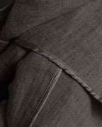 "Dolce & Gabbana" Raw edge frayed linen tailored jacket
