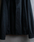 "BURBERRY" Cashmere blend stand-up collar short length blouson