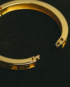 “Christian Dior” 80’s-90’s CD monogram gold tone bangle
