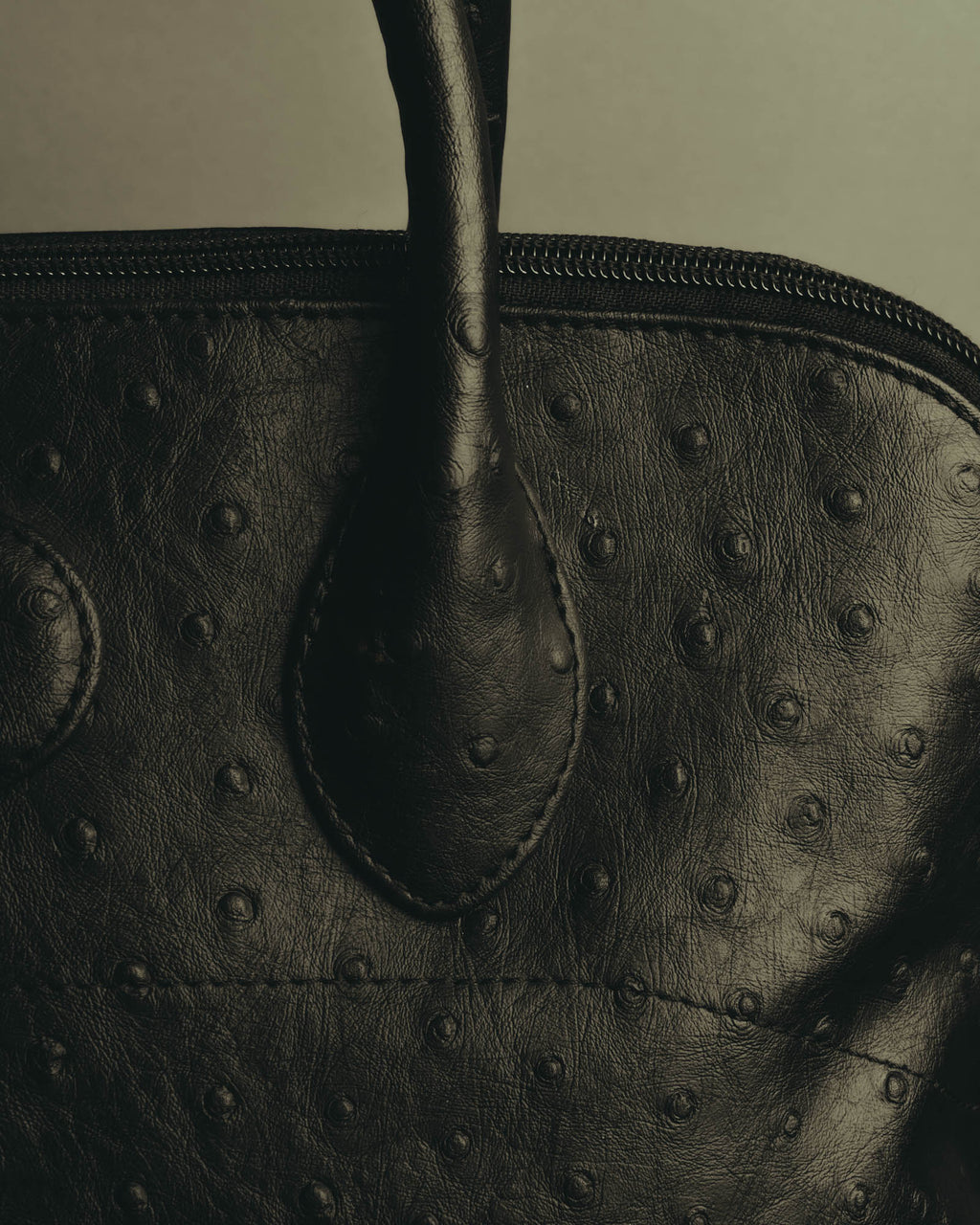 “Pierre Cardin” 80’s-90’s Ostrich leather top handle bag