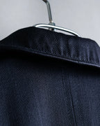 "GUCCI" Shawl collar glossy black jacket