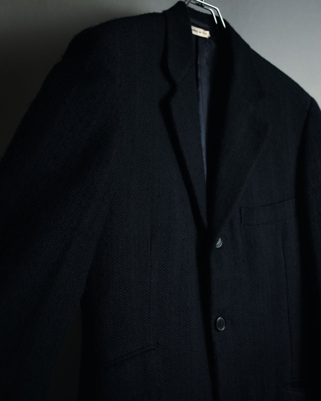 "HERMES" 90’s cashmere blend heritage vip limited tailored jacket