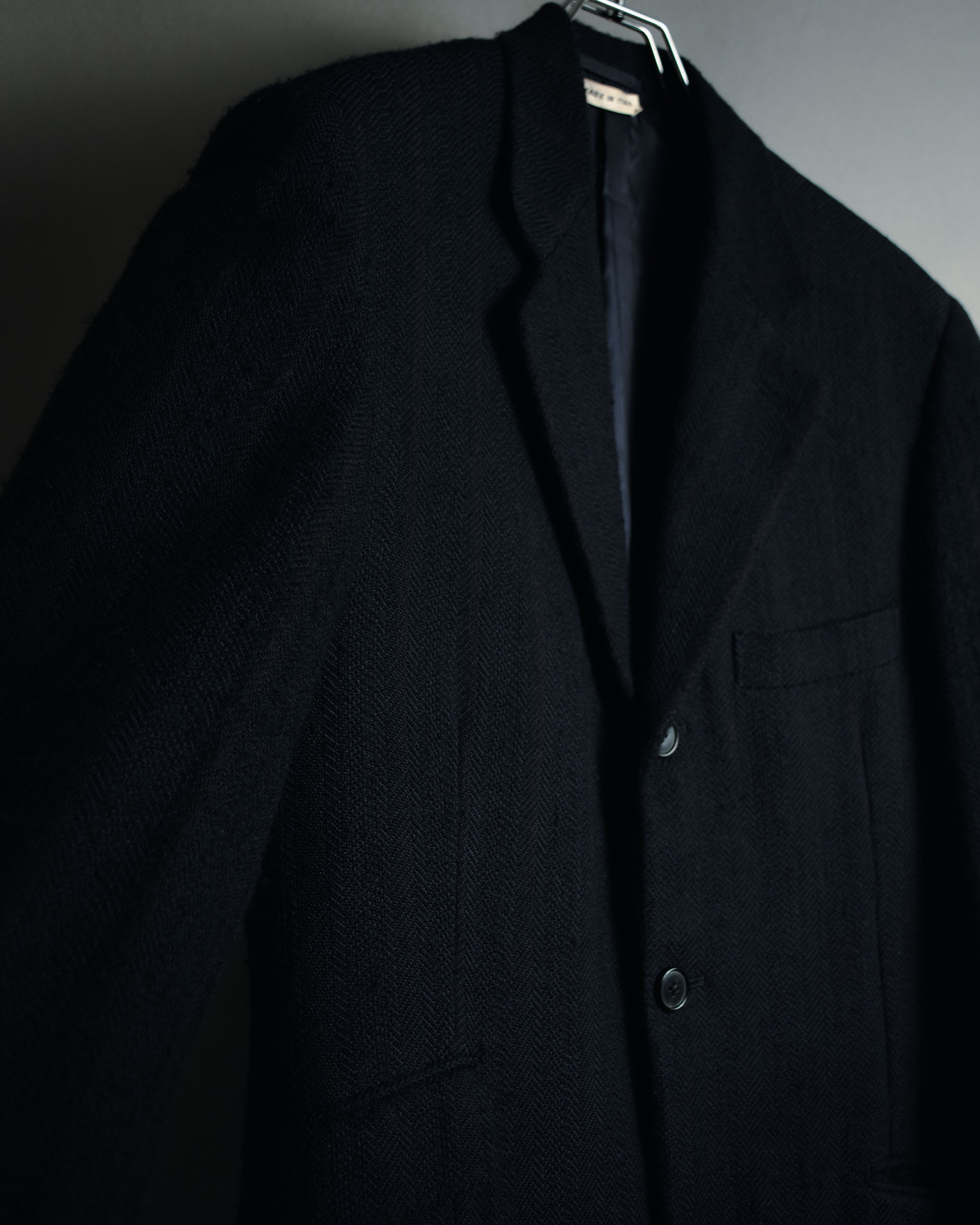 "HERMES" 90’s cashmere blend heritage vip limited tailored jacket