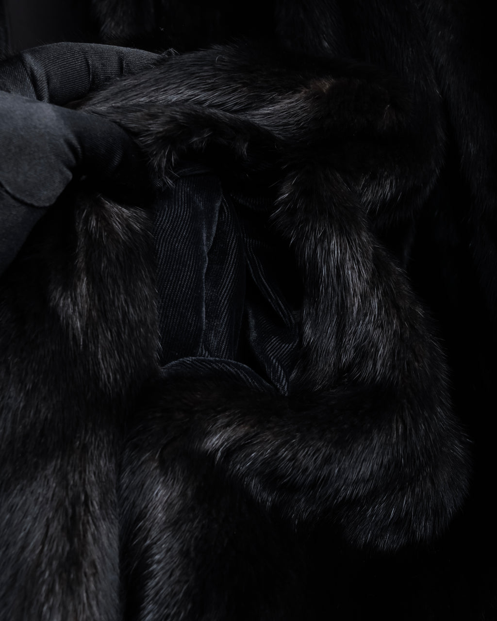 "GUCCI" Semi-custom atelier work fur long coat