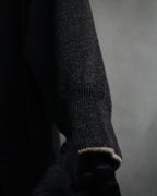 –SPECIAL– "HERMES" 90’s-00’s Double-faced reversible linen cotton cardigan