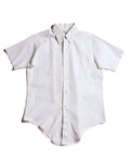 VINTAGE/ Button Down Short Sleeves White Shirt