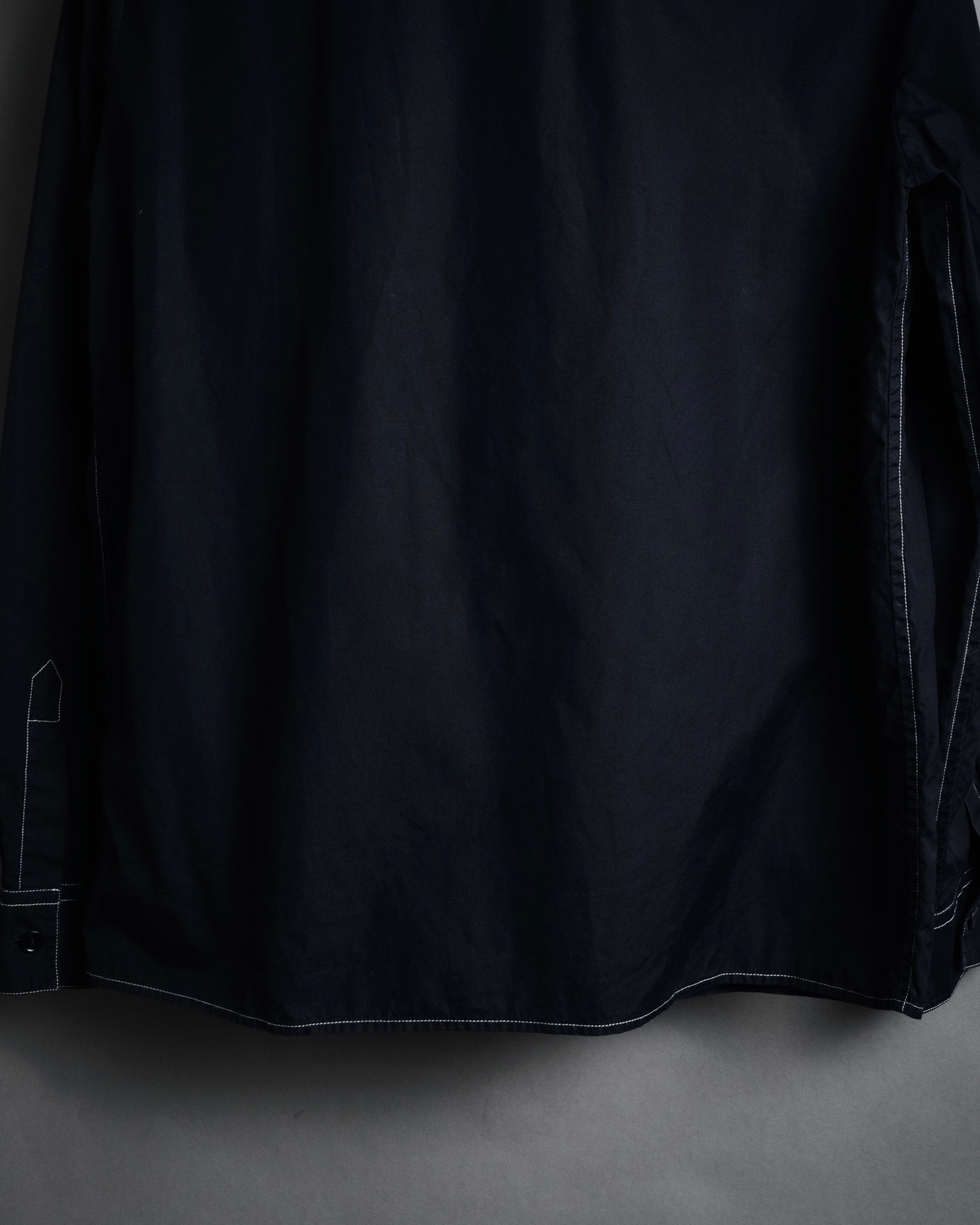 “BOTTEGA VENETA” 2010’s contrast stitch uniform cotton shirt