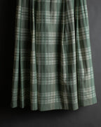 "BURBERRYS" Mint green check pattern skirt type set up