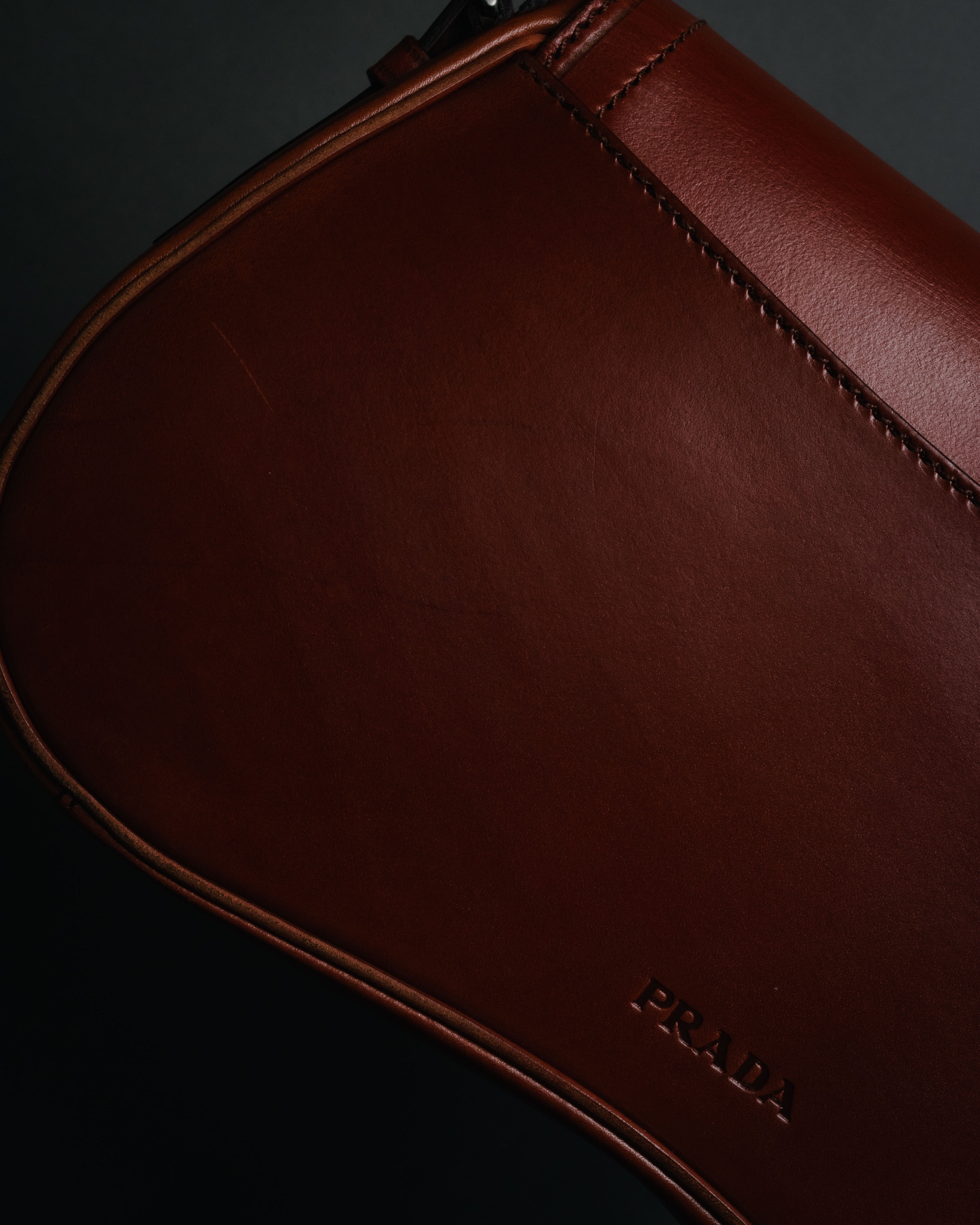 –SPECIAL– "PRADA" 90’s-00’s Minimal strap flap shoulder bag